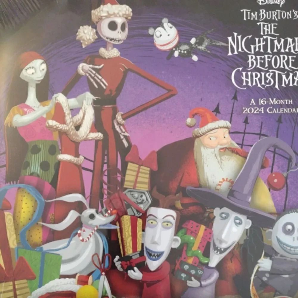Disney 2024 The Nightmare‎ Before Christmas Poster Calendar NWT